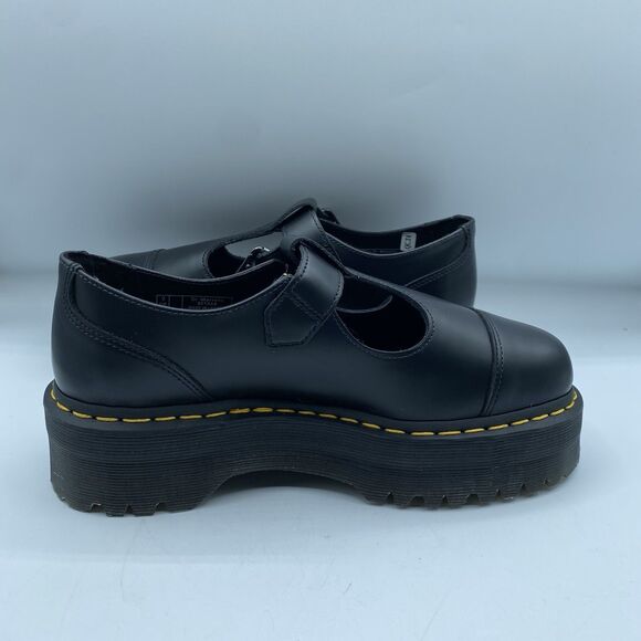 Dr Martens Bethan Platform Shoes Women 9 EU 41 Black Buckle Mary Jane Boho NWOB - Picture 9 of 12